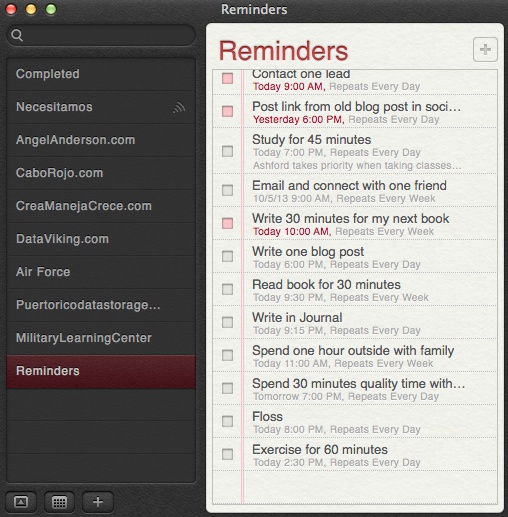 Reminders